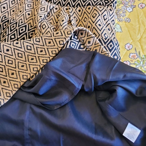 Anthropologie Lauren Moffatt Geometric Neutral Academia skirt w/ pockets Size 10 - Picture 9 of 12